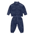 thumbnail image 3 of Zecgelong Stylish Boys Denim Outfit Casual Two Piece Jacket And Pants Fall Boys Long Sleeve Casual Sets for Boys 6-7 Years, 3 of 3
