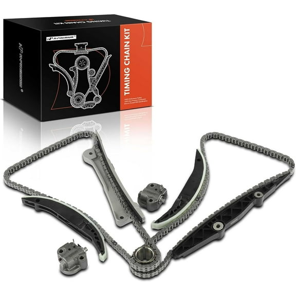 A-Premium 9PCS Engine Timing Chain Kit W/Sprocket & Tensioner & Guide Compatible with Ford Escape 2009-2012, Fusion 2010-2012 & Mercury Mariner 2009-2011, Milan 2010-2011 - V6 3.0L