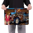 thumbnail image 4 of Chapa Remolque Camello Metal Vintage Pintura Hierro Rectangular Pared 40x30cm, 4 of 8