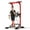 Red with 2 Pull Rope, variant on 94.5"H Pull Up Bar and Dip Station with 2 Pull Rope, Heavy Duty 12 Adjustable Home Gym Equipment for Strength Training, Multifunctional Workout Bar – Full Body & Core Exercise 330LBS,Balck