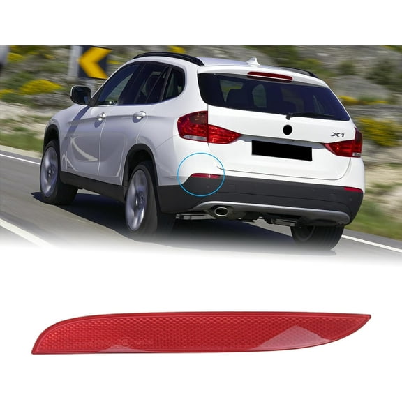 BINB ROAD Rear Bumper Reflector driver side 63142990863 Compatible with BMW E84 X1 2008-2015,Left
