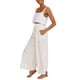 thumbnail image 3 of VISgogo Pantalones de Pierna Ancha con Volantes para Mujer, Pantalones de Color Sólido de Cintura Alta Sueltos Casuales de Verano VISgogo  moda, 3 of 9