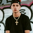 thumbnail image 5 of VNOX VNOX Mens Womens Large Cross Necklace with Stainless Steel Cubic Zirconia Inlay Diamond Pendant and Iced Out Cuban Chain Miami Style Hip Hop Jewelry Christmas Costume, 5 of 8