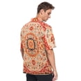 thumbnail image 4 of Mandala Pattern Men's Hawaiian Wrinkle Free Button Down Short Sleeve Shirt Casual Shirts Beach Shirts, 4 of 8