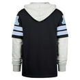 thumbnail image 3 of Men's '47 Navy Tennessee Titans Double Header Blitz Cornerback Pullover Hoodie, 3 of 3