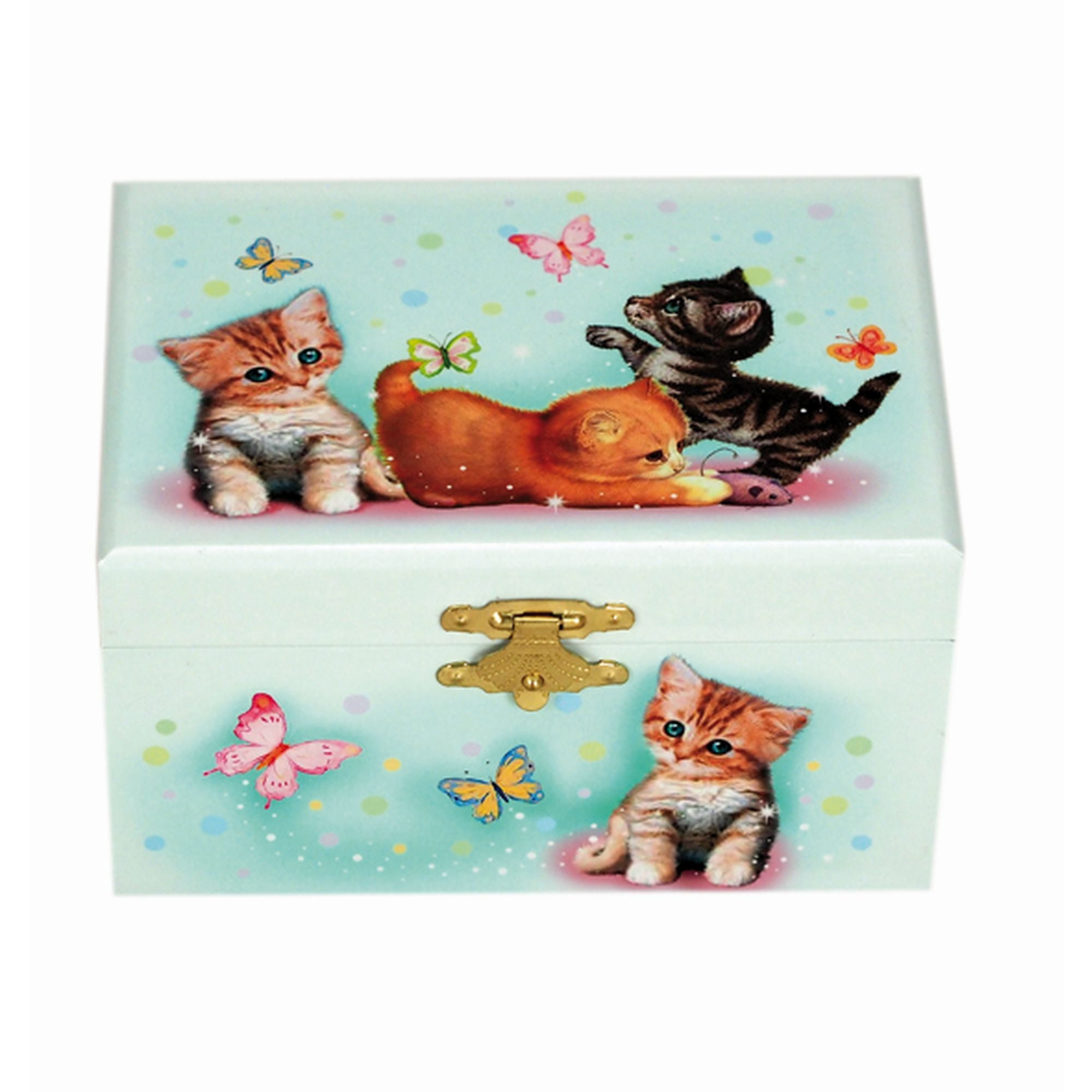 Musicbox Kingdom Ballerina Jewelry Box Kittens