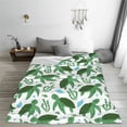 thumbnail image 5 of Pofeuu Cartoon Turtle Print Ultra-Soft Micro Fleece Blanket,for Bed Or Sofa,All Season Throw Blankets Flannel Blanket-80"x60", 5 of 7