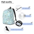 thumbnail image 4 of Naloa Butterflies Canvas Backpack for Men Women Rucksack Casual Travel Daypack College Tote Satchel Bookbag for Teens-Small, 4 of 7