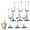 mix3, variant on ACDANC 6Pcs Champagne Flutes Plastic 5.5 oz Transparent Outline Champagne Glasses Party Cups for Family Bar Party Mix2