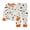 f#115White362, variant on HAYIMI Halloween Kids Pajama For Girls Boys Cozy Sleepwear With Pumpkin Ghosts Prints O-Neck Long Sleeve T-Shirts Pants Homewear, 2-3 Years