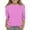 Hot Pink, variant on Qingpeng Girls 3/4 Sleeve Tees Girls Soft Comfy Solid T-Shirts Kids Crewneck Pullover Top