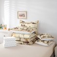 thumbnail image 3 of Erosebridal Cowgirl Cowboy Bed in a Bag Twin size, Vintage Western Bed Set, Rustic Horse Bedding Twin Size, Ultra Soft Bedroom Decorative, 7pcs, 3 of 4