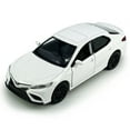 thumbnail image 5 of Camry XSE 2022 Model Car 1/36 Scale Diecast Toy Cars Metal Alloy Children’s Die-cast Vehicles, Pull Back Doors Open, Black Rim, Collection for Adults Men, Kids Toys for Boys Gifts, white, 5 of 6