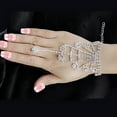 thumbnail image 2 of Hand Chain Creative Rhinestone Finger Bracelet Hand Ring Bracelet for Wedding, 2 of 7
