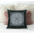 thumbnail image 4 of HomeRoots 413745 5 x 18 x 18 in. Gray & Pink Zippered Geometric Indoor & Outdoor Throw Pillow, 4 of 5