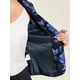 thumbnail image 5 of INSPIRAR CHIC Saco de Blazer Corto de Oficina para Mujeres, Abierto en Frontal, Ligero, Verano, Talla L, Azul Oscuro con Flores, 5 of 6
