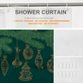 thumbnail image 3 of Christmas Tree Decor Shower Curtain Set,Branch with Holiday Toys Balls and Sweets Polyester Shower Curtain for Shower Stall Bathroom Waterproof with 12 Hooks 72x72 Inch, 3 of 6
