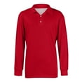 thumbnail image 5 of Hearthz Mens Long Sleeve Polo Shirts Knit Classic Casual Button Mens Polo Shirt Lightweight Collared Pullover for Men, 5 of 8
