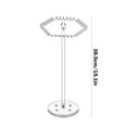 thumbnail image 3 of YIMWNYI Rotating Acrylic Necklace Organizer with Hooks, Clear Jewelry Stand for Necklaces, Chains, Pendants, Bracelets, and Rings, 360° Rotating Display Tree Rack, 3 of 7
