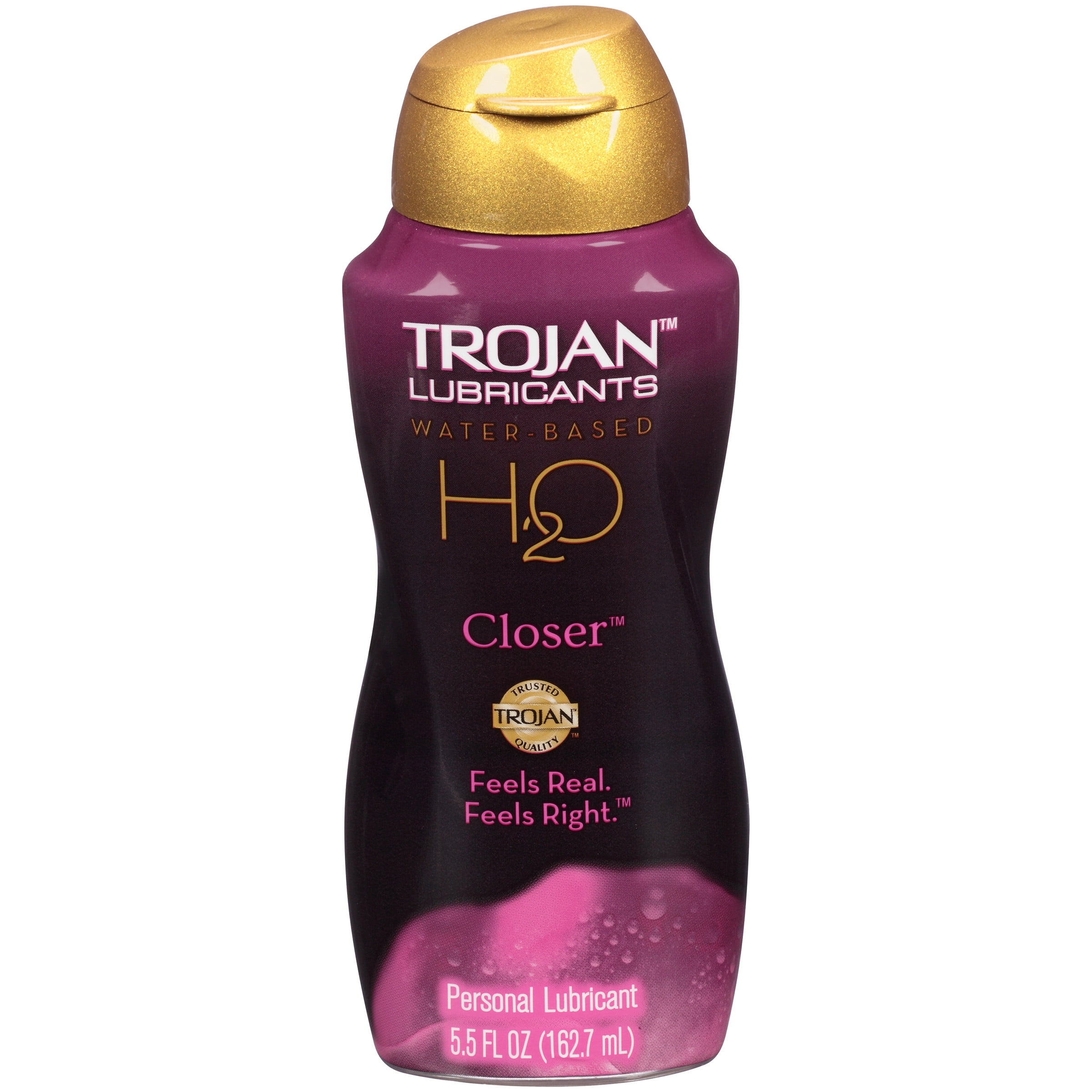 TROJAN Lubricants Water Based H2O Closer Personal Lubricant, 5.5 oz.