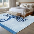 thumbnail image 4 of Navy Blue Seahorse Area Rugs 8'x10', Washable Small Throw Rugs for Living Room Patio, Summer Coastal Bubbles Ocean Waves Indoor Outdoor Rug Non-Slip Low Pile Carpet Runner Reversible Floor Mats, 4 of 8