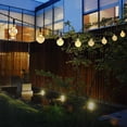 thumbnail image 4 of Cadena de luz solar de 6,5 m, 30 bolas de bombilla LED, luces navideñas, luces decorativas para jardín y acampada al aire libre, 4 of 6