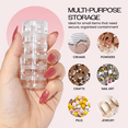 thumbnail image 6 of 5G/5ML Plastic Transparent Stacklable Cosmetic/Art/Food Sample Jars, 6 of 7