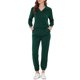 thumbnail image 2 of INSPIRAR CHIC Conjuntos de Pijamas para Mujeres con Sudadera y Pantalones de Noche con Bolsillos Color Verde, 2 of 4