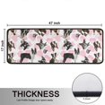 thumbnail image 5 of Kitchen Rugs Sets Of 2,Cute Boston Terrier Dog and Pink Love Heart Anti Fatigue Kitchen Mat Rugs Non Slip Washable,Decorative Kitchen Floor Mats for Kitchen,Sink,Laundry,17"x47"+17"x47", 5 of 5