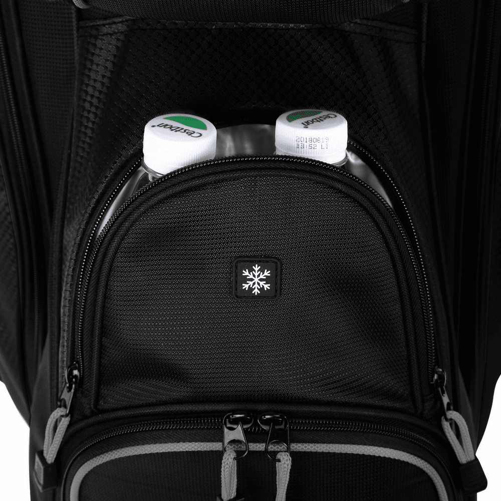 Ram Golf Lightweight Cart Bag with 14 Way Dividers Top Black/Grey