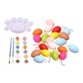 thumbnail image 4 of 20x huevos de Pascua blancos, pintura, adorno colgante, huevos de Pascua en blanco para pintar para , favores de fiesta de Pascua, decoración de Soledad huevos de pascua en blanco, 4 of 10