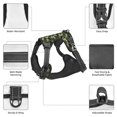 thumbnail image 5 of Kdxio Camouflage Dinosaur Print No Pull Dog Harness Adjustable Reflective Oxford Easy Control Medium Large Dog Harness for Training and Everyday-Large, 5 of 8