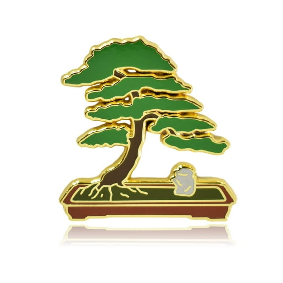 Bonsai Tree Hard Enamel Lapel Pin - Clayton Jewelry Labs