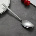 thumbnail image 6 of 2 Pack Stainless Steel Thick Square Spoon, Korean Style Rice Soup Spoon, 304, Creative Red Mesh Handle, for Dining Table, 6 of 9