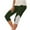 Army Green, variant on Yoga Pants Women Capri Leggings Summer Solid Color Elastic Waist Lace Cropped Pants Casual Slim Fit Stretch Plus Size Capris for Women Gray S
