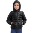 thumbnail image 2 of iiniim Kids Boys Girls Winter Coats Windproof Lightweight Puffer Jacket Down Coat Outerwear 3-16 A Black 7-8, 2 of 7