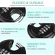 thumbnail image 5 of Heavy Duty Combination Padlock - Outdoor Stainless Steel Disc Combination Lock Strong, 5 of 5