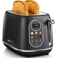 thumbnail image 1 of Keenstone Smart Touch Screen Toaster 2 Slice, Retro Wide Slot Stainless Steel Toaster with 6 Browning Levels, Reheat & Defrost, for Bagel, Toast, Bre, 1 of 8