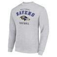thumbnail image 2 of Men's Starter Heather Gray Baltimore Ravens Team Logo Pullover Sweatshirt, 2 of 3