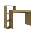 thumbnail image 5 of Britt 43" Wide Four Shelves Writting Desk, Home Office, Living Room, Gamer Desk Natural Oak, 5 of 7