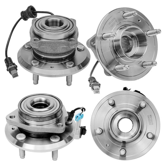 Detroit Axle - 4pc Wheel Bearings for Chevy Captiva Sport Equinox Pontiac Torrent Saturn Vue Suzuki XL-7, 4 Front and Rear Wheel Bearings Replacement