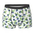 thumbnail image 6 of Men's Boxer Briefs, funny Blueberry design Soft Comfy Mens Underwear Boxer Briefs Breathable With Widen Waist, 6 of 7