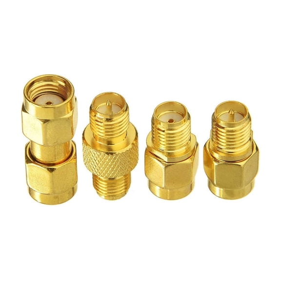 Eightwood SMA Female/male to RP-SMA Female/male RF Coaxial Coax Adapter Connector Kit for Wifi Antenna Radio RF Coaxial Coax