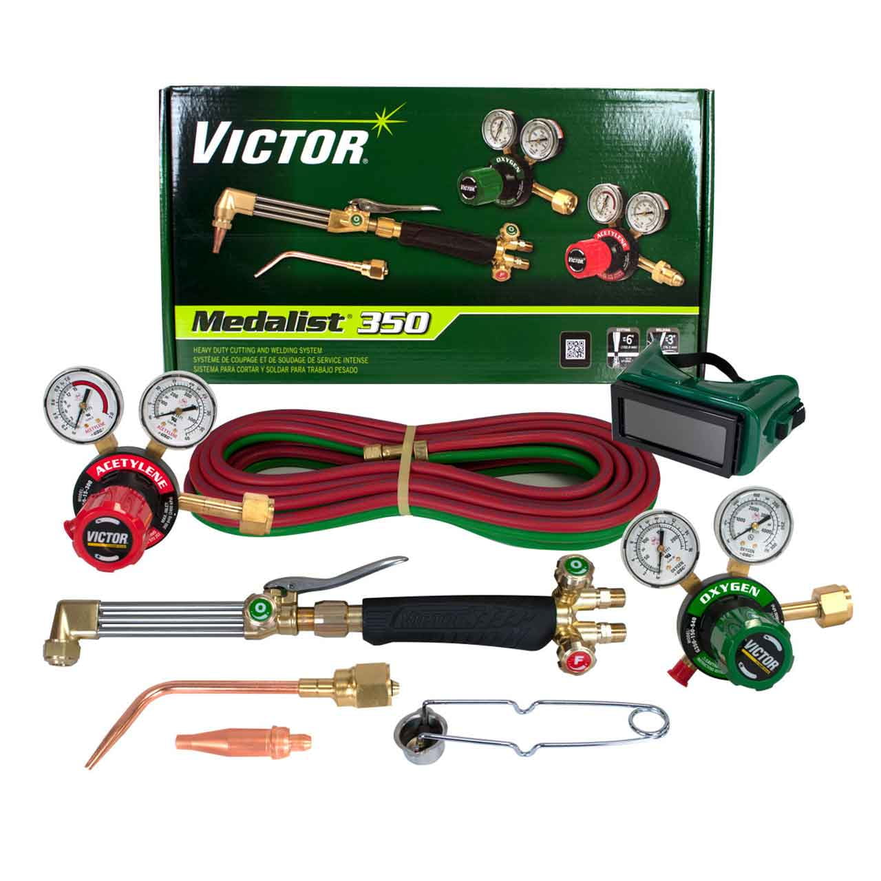Victor 0384-2691 Medalist 350, 540/300 Acetylene Cutting Torch Outfit