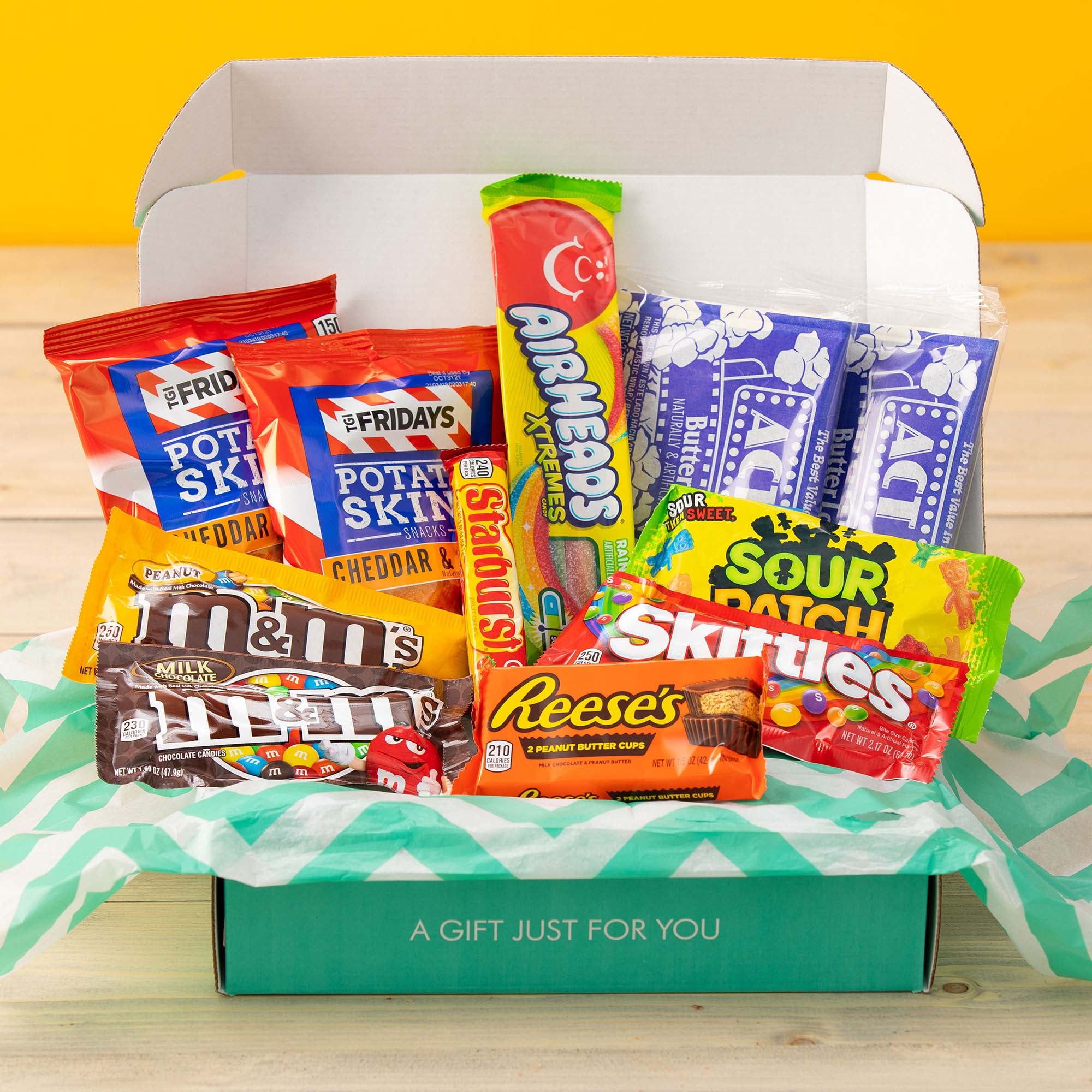 Movie Night Snack Box (Variety Pack of 11 Full Size Candy, Chocolates