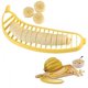 thumbnail image 1 of Cortador de plátanos, herramienta de cocina práctica, perfecta para ensaladas de frutas Cortador de frutas de plátano de plástico con mango genérico, 1 of 5