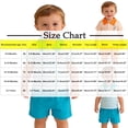 thumbnail image 2 of Odeerbi Niños 2 Piezas Preppy Vestido Conejo Impresión Rayas Tenis Camisa de Golf y Pantalones Cortos Conjunto de Uniforme Escolar, 2 of 9