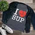 thumbnail image 3 of Women's "I Love SUP" Triblend Tee by Bird Island Outfitters, 3 of 5