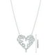 thumbnail image 5 of Collar Simulado Completo Circón Colgante Lujoso Micro-set Corazón Collares y Colgantes de alta, 5 of 8