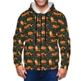 thumbnail image 4 of JUNZAN Cute Little Foxes Print Men's Zip Up Hoodie Athletic Hoodies Long Sleeve Hooded Sweatshirts With Pockets (S-3XL), 4 of 6